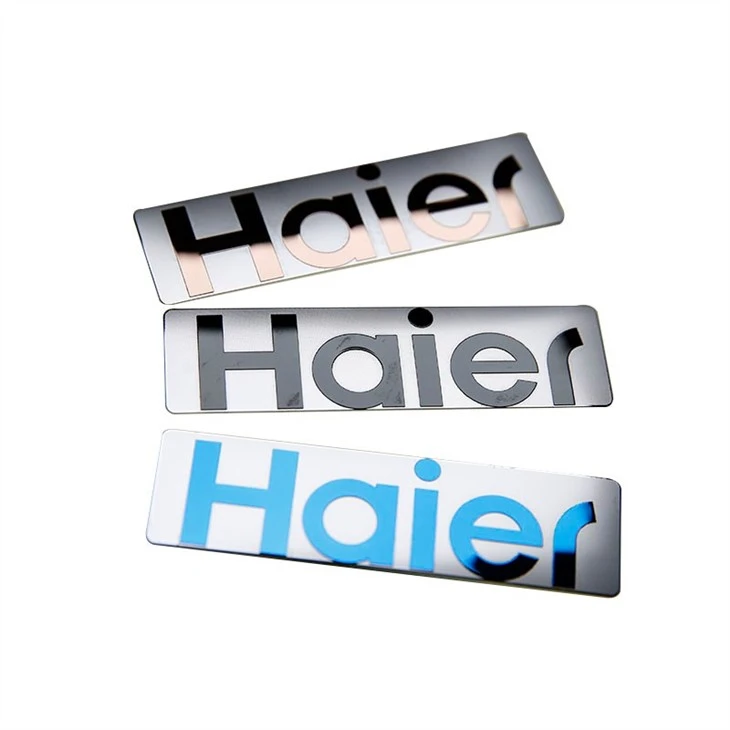 2 adhesive waterproof metal nickel sticker