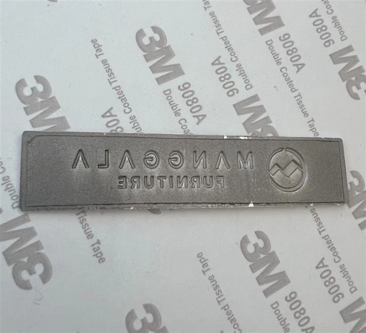 Furniture Aluminum Nameplate Sticker